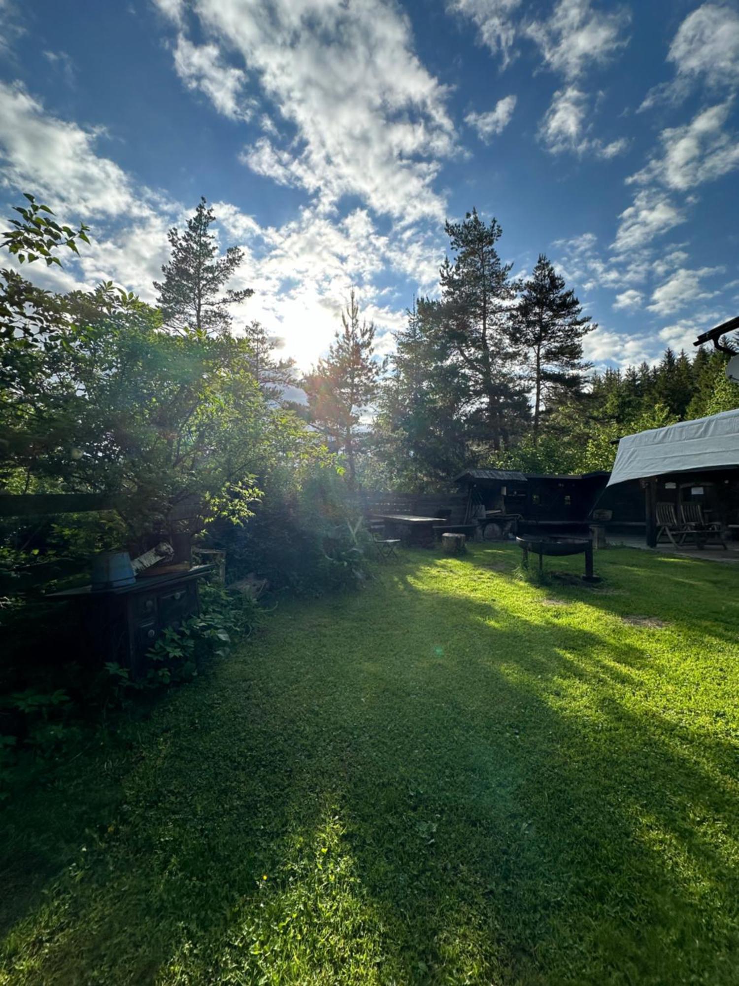 Ferienhaus Im Wald Edelschrott エクステリア 写真